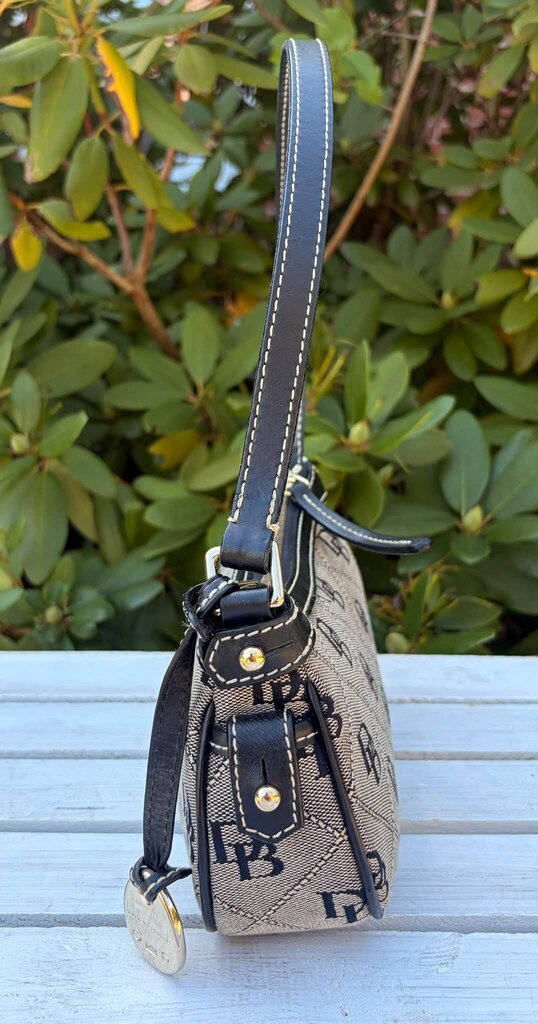 Dooney & Bourke Triangle Quilt Monogram Baguette Bag