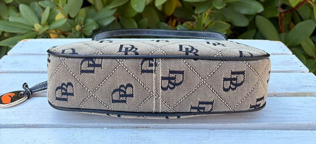 Dooney & Bourke Triangle Quilt Monogram Baguette Bag