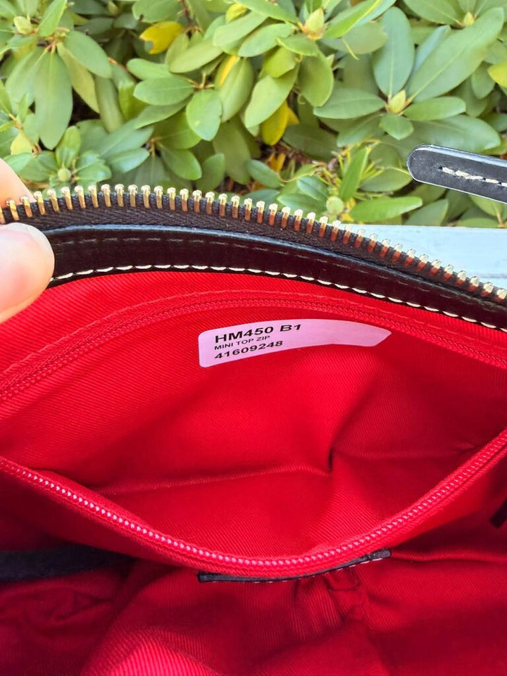 Dooney & Bourke Triangle Quilt Monogram Baguette Bag
