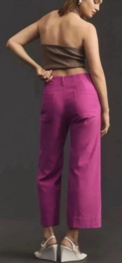 Maeve The Collette Wide Leg Cropped Pants - Size 27