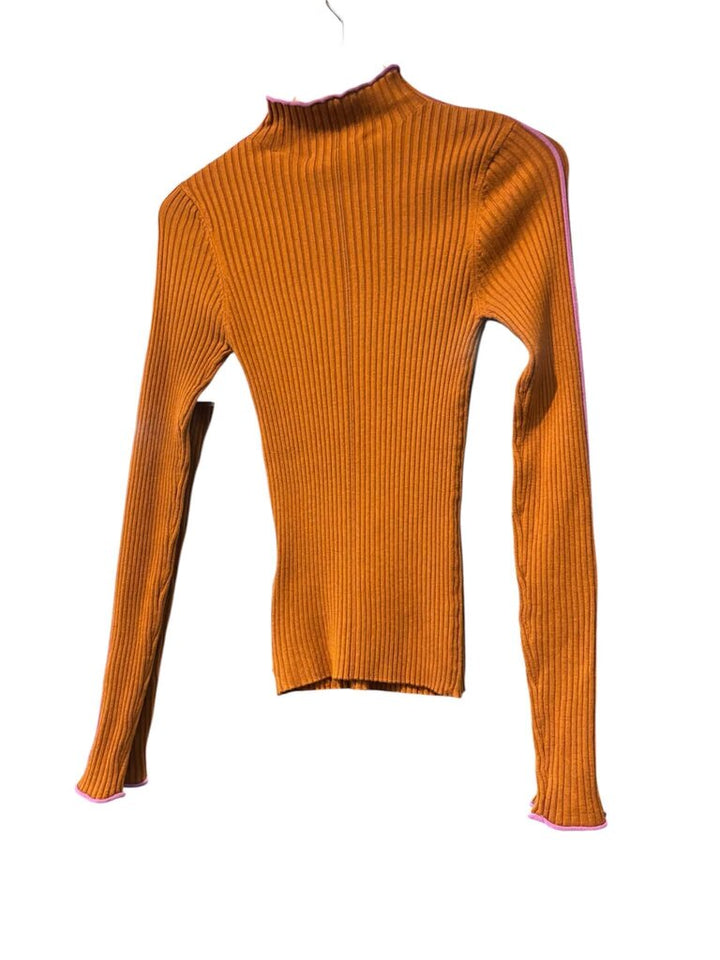 Scotch & Soda Mock Turtleneck Rib Long Sleeve- Size XS