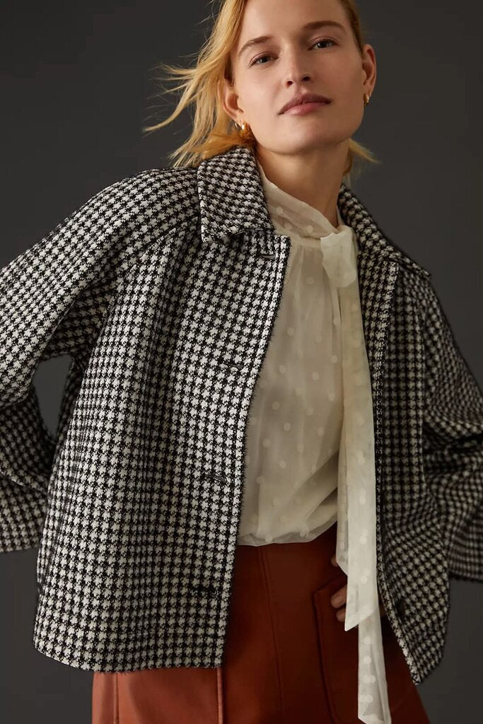 Greylin Cropped Swing Jacket- Size XS