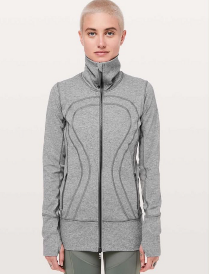 Lululemon In Stride Jacket in Heathered Slate (Retails For $108) - Size 4