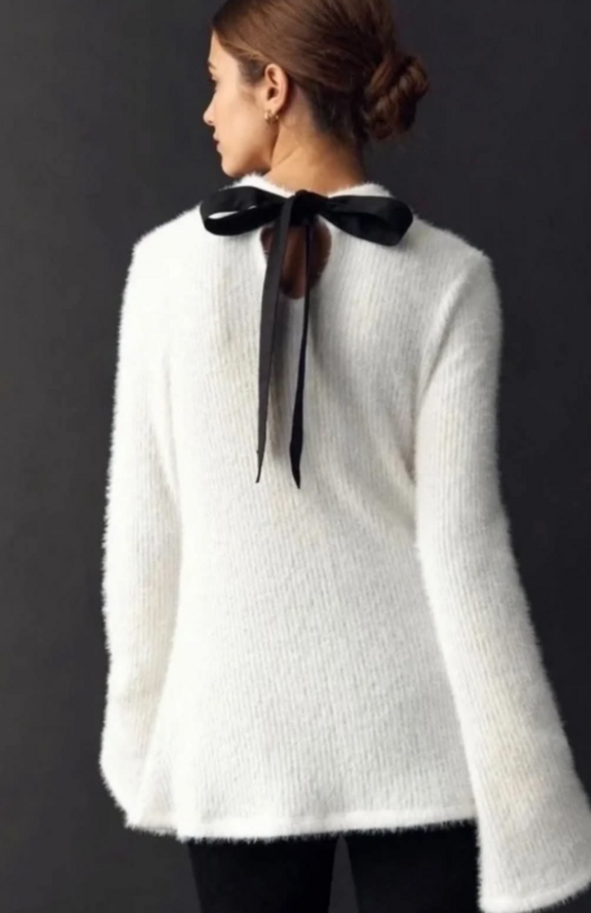 Maeve NWT Tie-Back Bell-Sleeve Sweater (Retails For $118) - Size XS