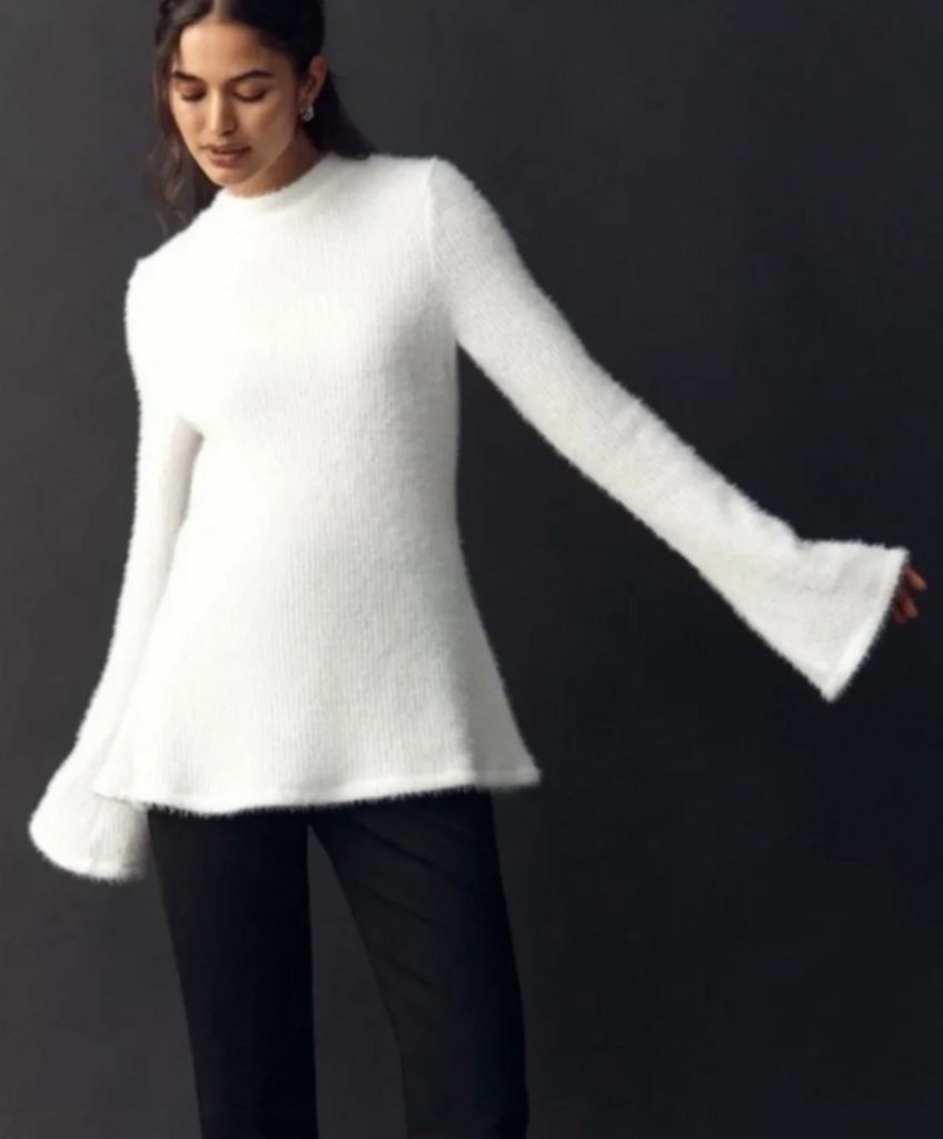Maeve NWT Tie-Back Bell-Sleeve Sweater (Retails For $118) - Size XS