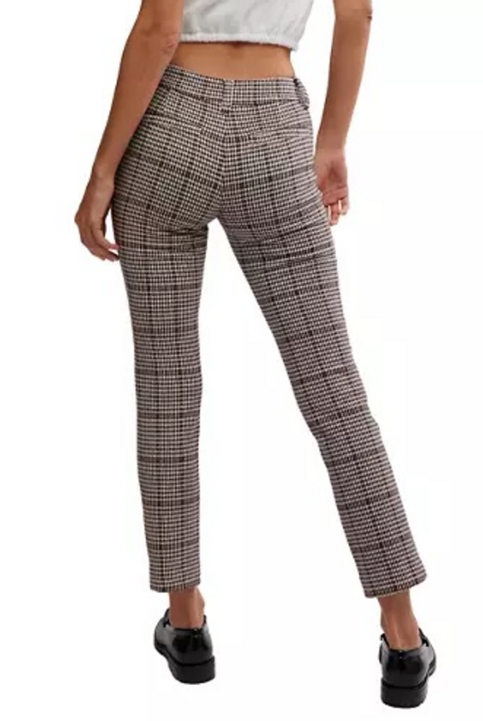 Free People NWT Molly Slim Plaid Pants (Retails For $98) - Size 4