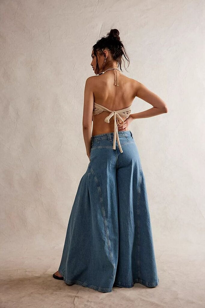 Free People Pandora Wide Leg Jenas - Size 28