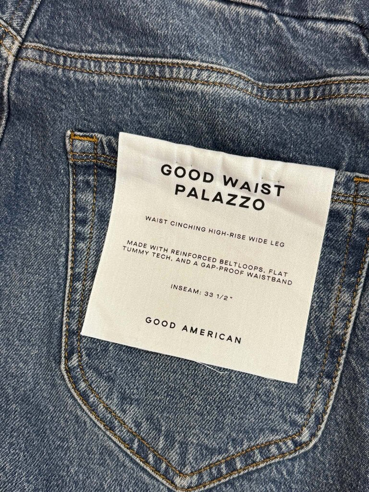 Good American Good Waist Palazzo Jeans NWT - Size 26