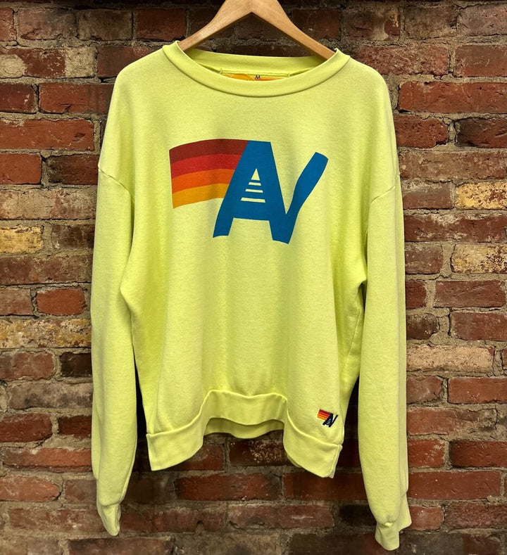 Aviator Nation Logo Relaxed Crew Sweatshirt - Size Medium