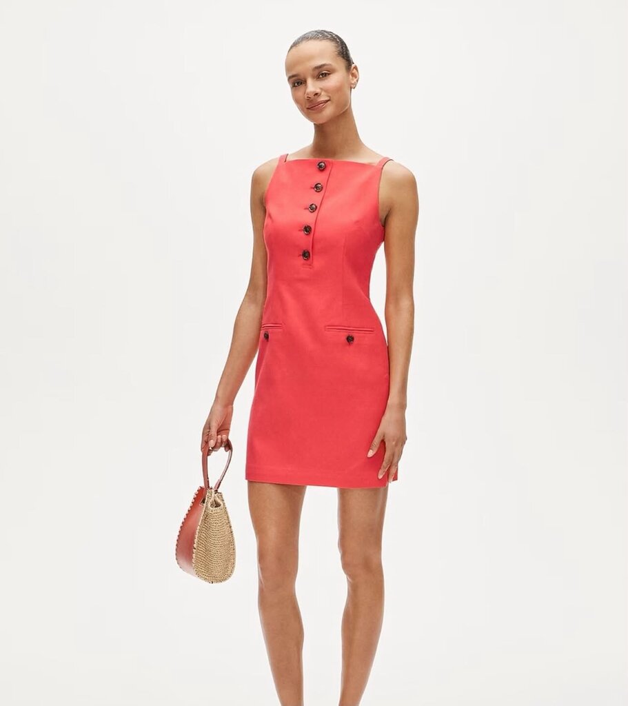 J. Crew Poppy Mini Sheath Dress in Gramercy Linen Blend - Size 4