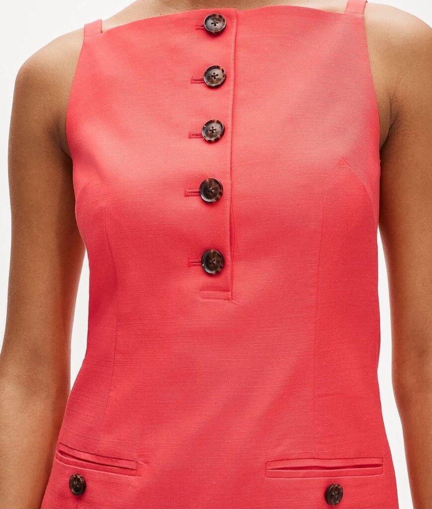 J. Crew Poppy Mini Sheath Dress in Gramercy Linen Blend - Size 4