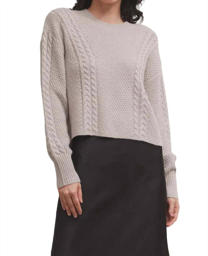 Z Supply Eternal Metallic Cable Sweater - Size Medium