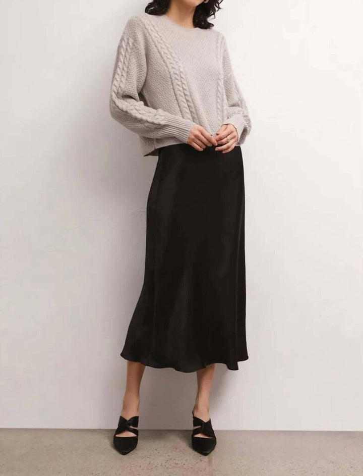 Z Supply Eternal Metallic Cable Sweater - Size Medium