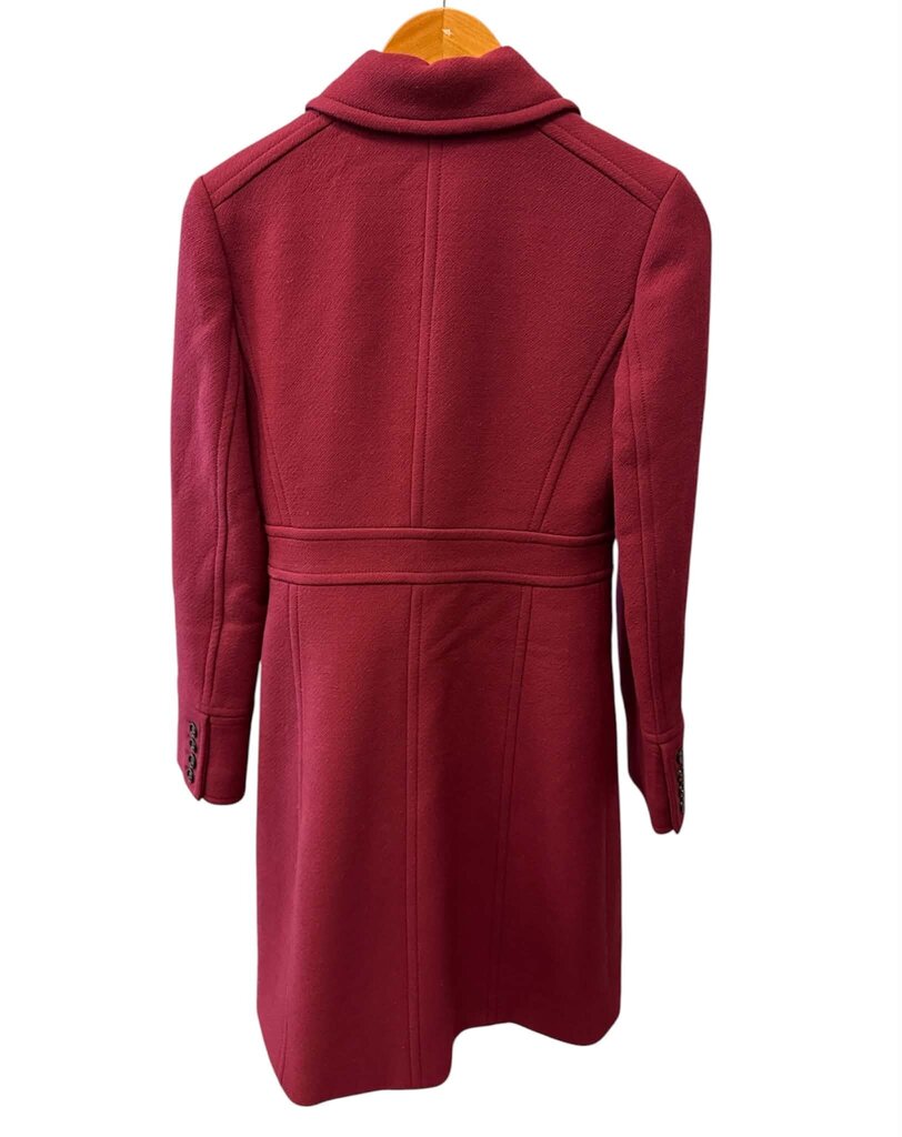 J.Crew Lady Day Wool Coat In Pinot Noir - Size Small