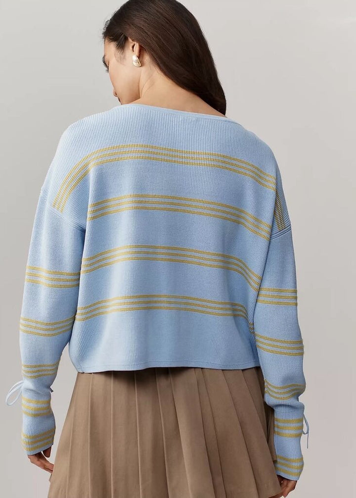 Maeve Boat Neck Lace-Up Sleeve Sweater - Size XS (Retail $148)