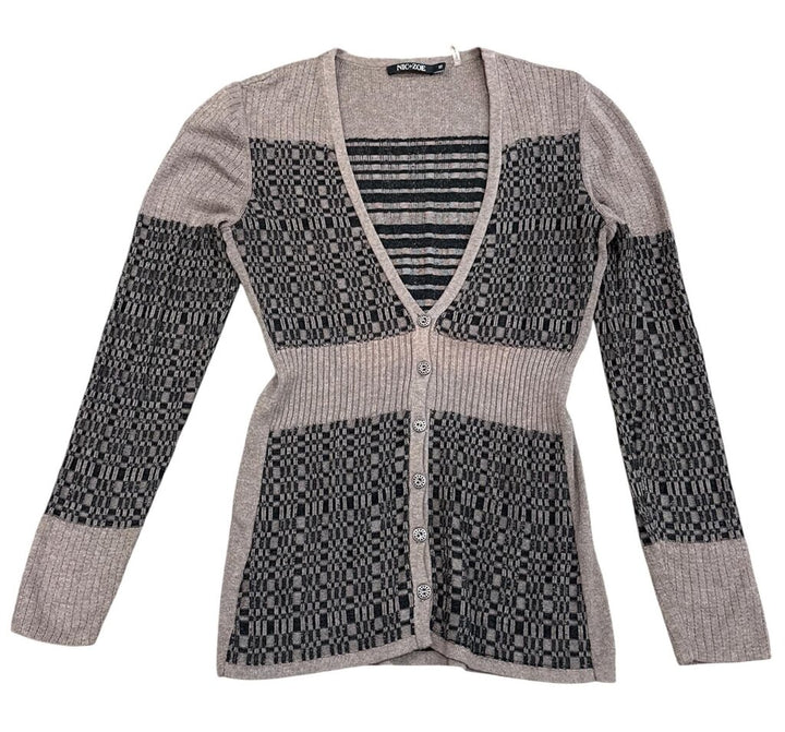 Nic + Zoe Long Sleeve Knit Cardigan Sweater- Size XS