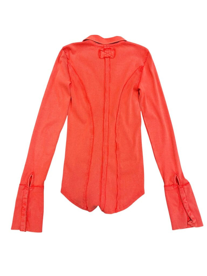 Free People We The Free Happy Valley Snap Front Shirt - Size Small