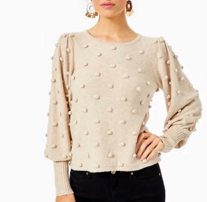 Lilly Pulitzer Kippa Pom-Pom Sweater - Size Medium