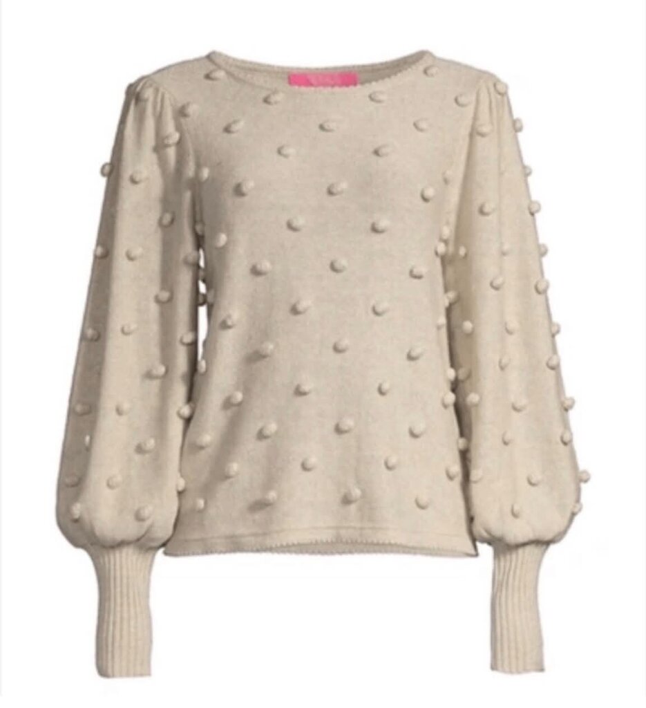 Lilly Pulitzer Kippa Pom-Pom Sweater - Size Medium