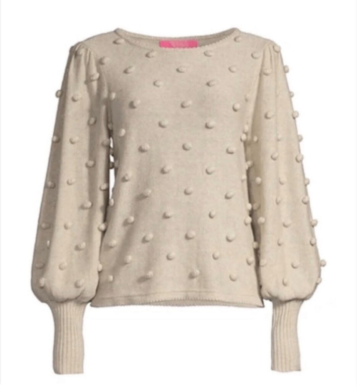 Lilly Pulitzer Kippa Pom-Pom Sweater - Size Medium