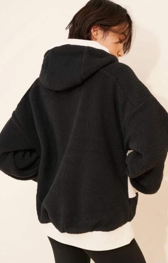 Free People Hit The Sloped Fleece Hoodie - Size Medium