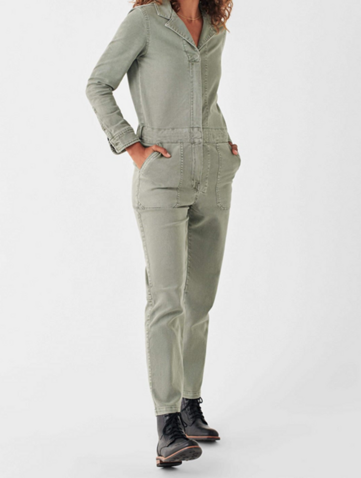 Faherty NWT Overland Twill Jumpsuit in Olive - Size Small (Retails for $228)