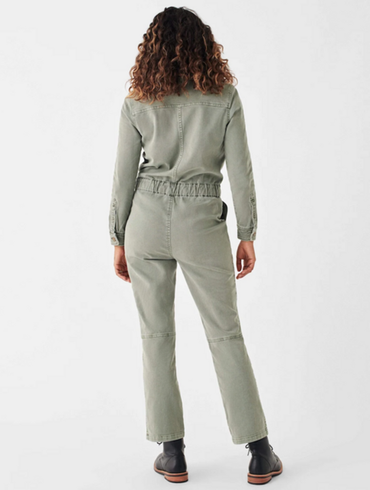 Faherty NWT Overland Twill Jumpsuit in Olive - Size Small (Retails for $228)