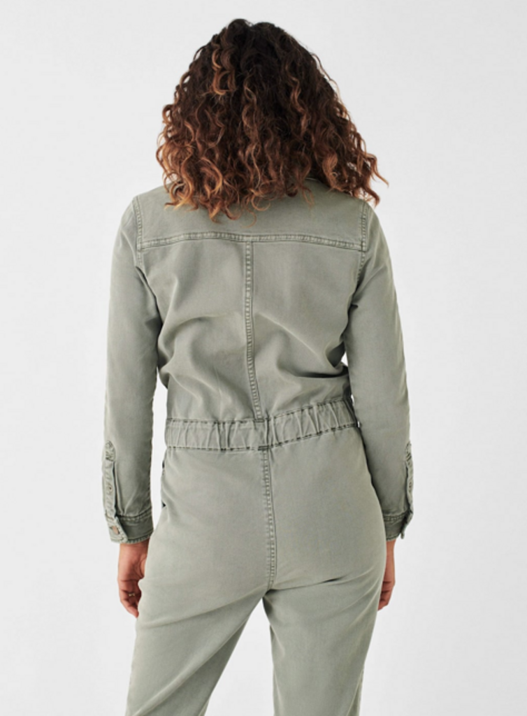 Faherty NWT Overland Twill Jumpsuit in Olive - Size Small (Retails for $228)