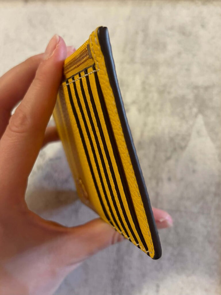 Tory Burch Walker Card Holder in Gold Pinch