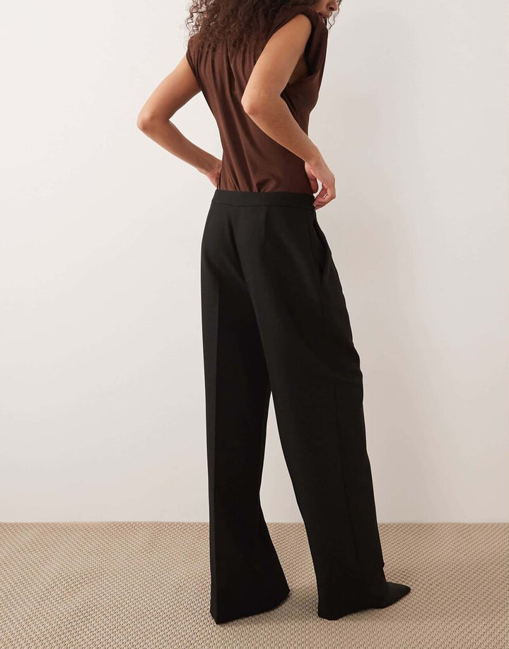 Mango Buckle Detail Straight Tailored Pants - Size 2