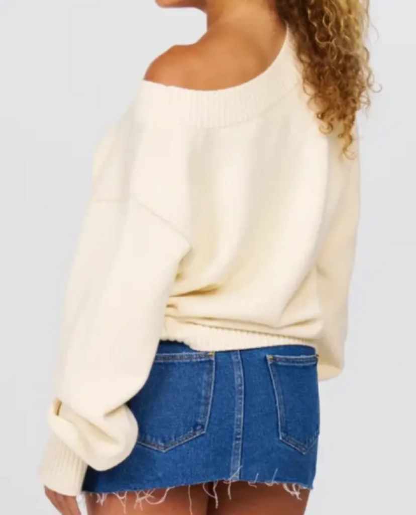 Dairy Boy NWT Southport Off The Shoulder Sweatshirt - Size XL