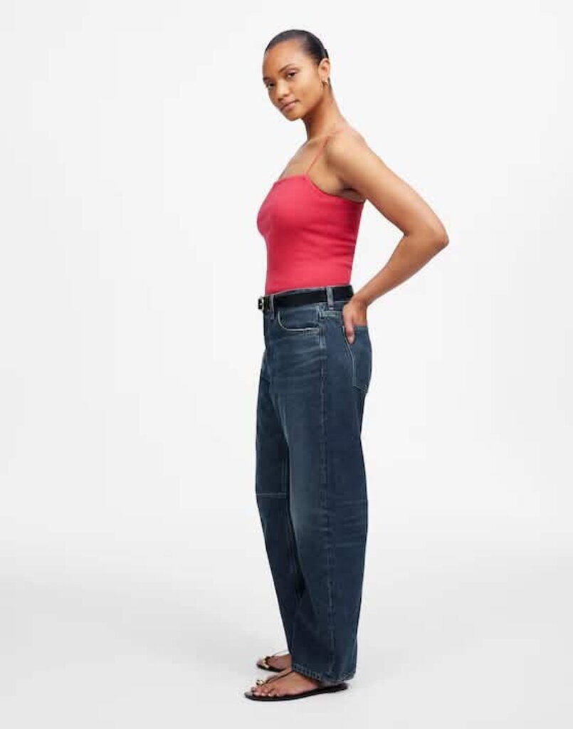 Madewell The Curvy Darted Barrel-Leg Jeans - Size 31 (Retails $148)