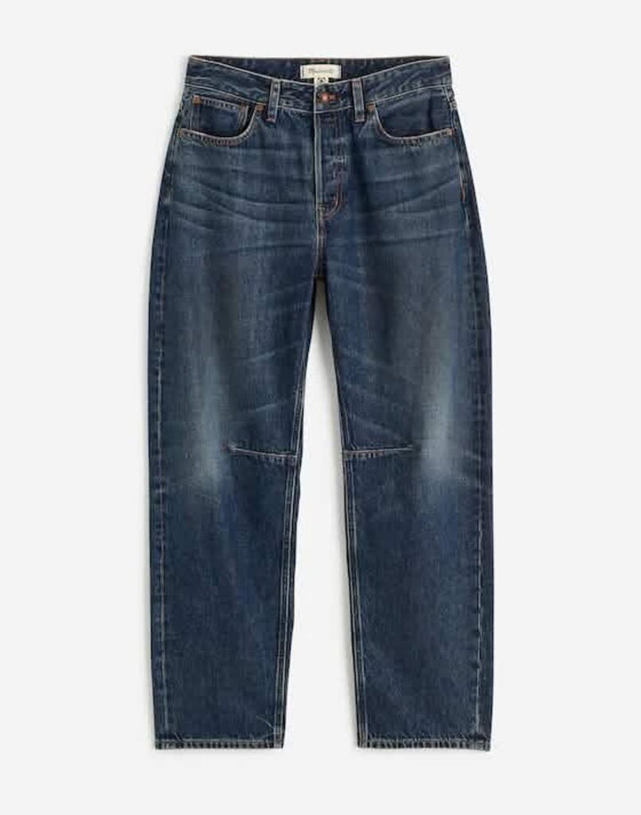 Madewell The Curvy Darted Barrel-Leg Jeans - Size 31 (Retails $148)