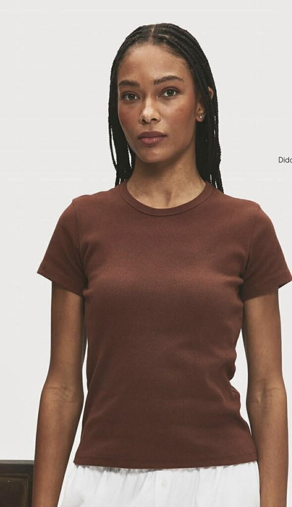 Parke Ribbed Tee - Size Large