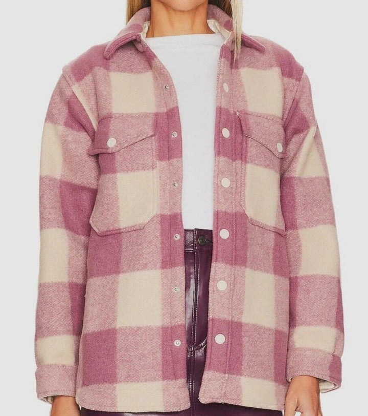 Mother The Bonfire Jacket in Some Like it Plaid - Size Large (Retails for $450)