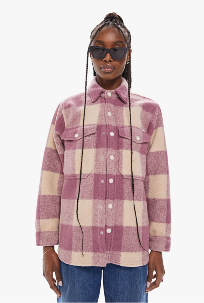 Mother The Bonfire Jacket in Some Like it Plaid - Size Large (Retails for $450)