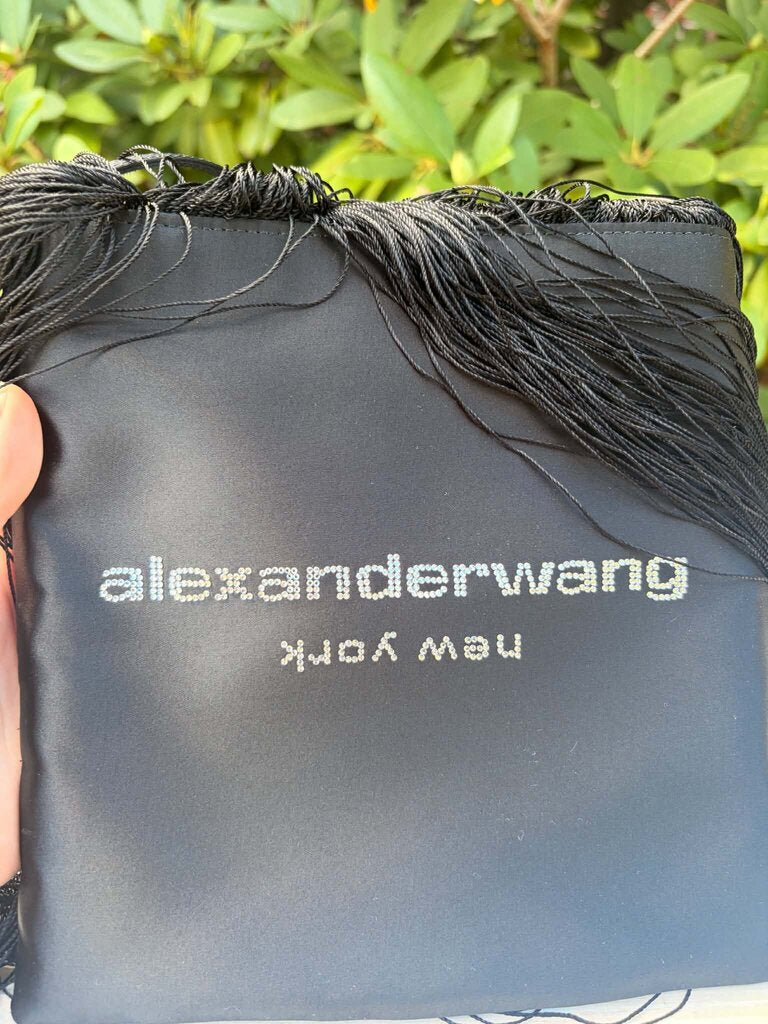 Alexander Wang Satin Fringe Handbag