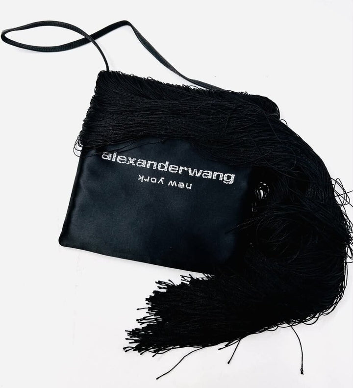 Alexander Wang Satin Fringe Handbag