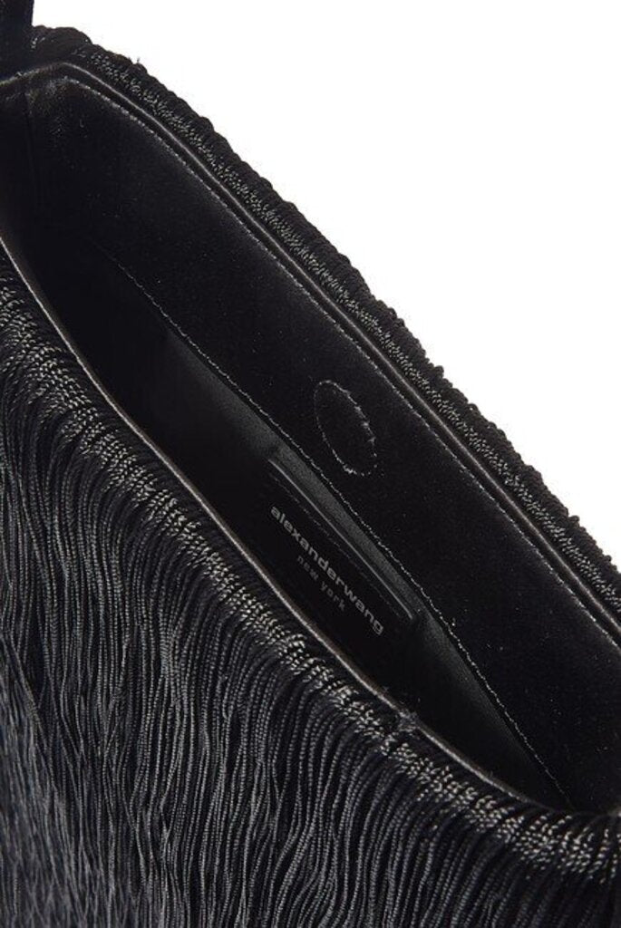 Alexander Wang Satin Fringe Handbag