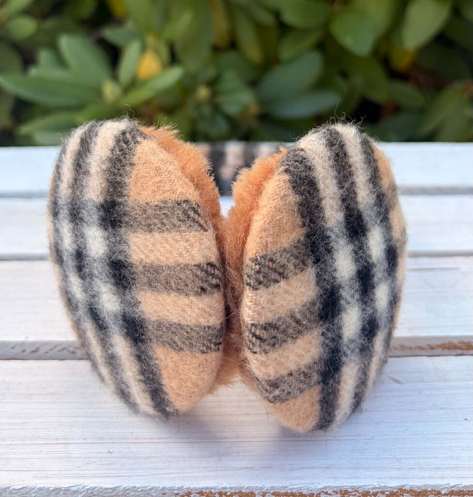 Burberry Cashmere Nova Check Earmuffs - One Size