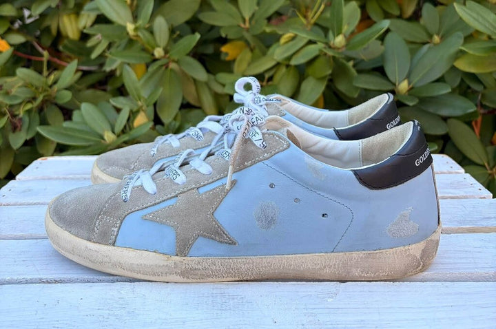 Golden Goose Leather Super Star Sneakers - Size 40