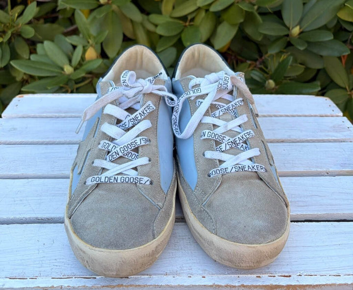 Golden Goose Leather Super Star Sneakers - Size 40