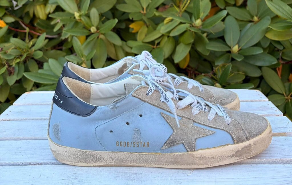 Golden Goose Leather Super Star Sneakers - Size 40