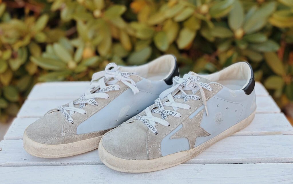 Golden Goose Leather Super Star Sneakers - Size 40