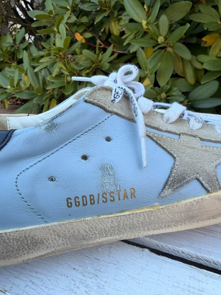Golden Goose Leather Super Star Sneakers - Size 40