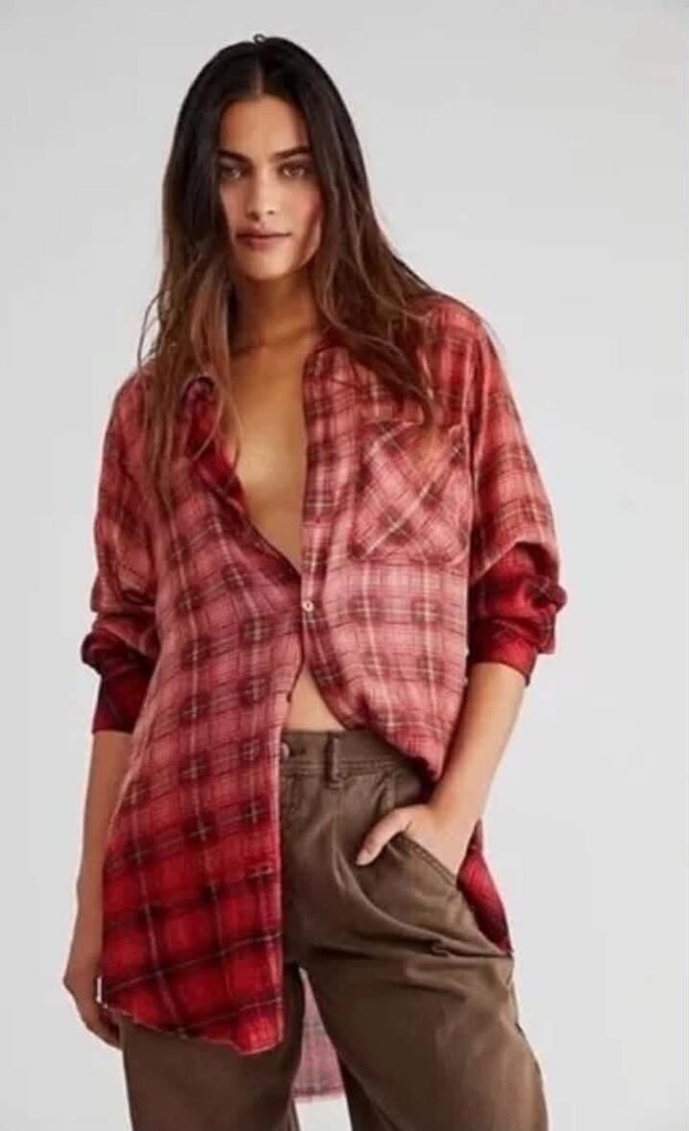 Free People One Grunge Ombre Top - Size Small