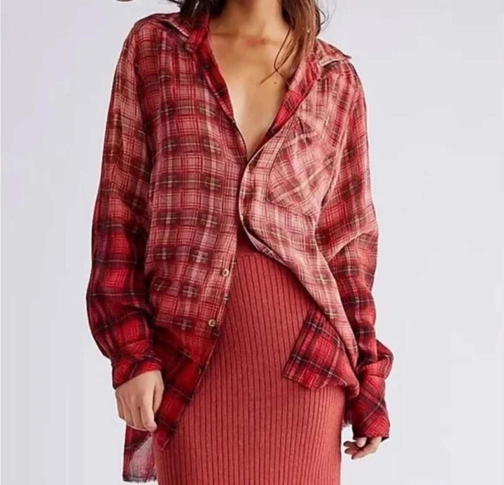 Free People One Grunge Ombre Top - Size Small