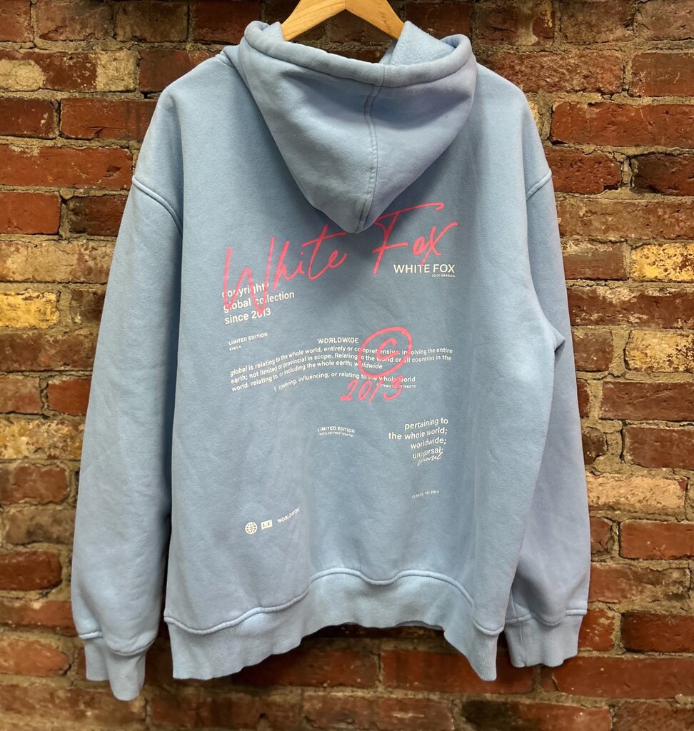 White Fox Hoodie - Size L/XL