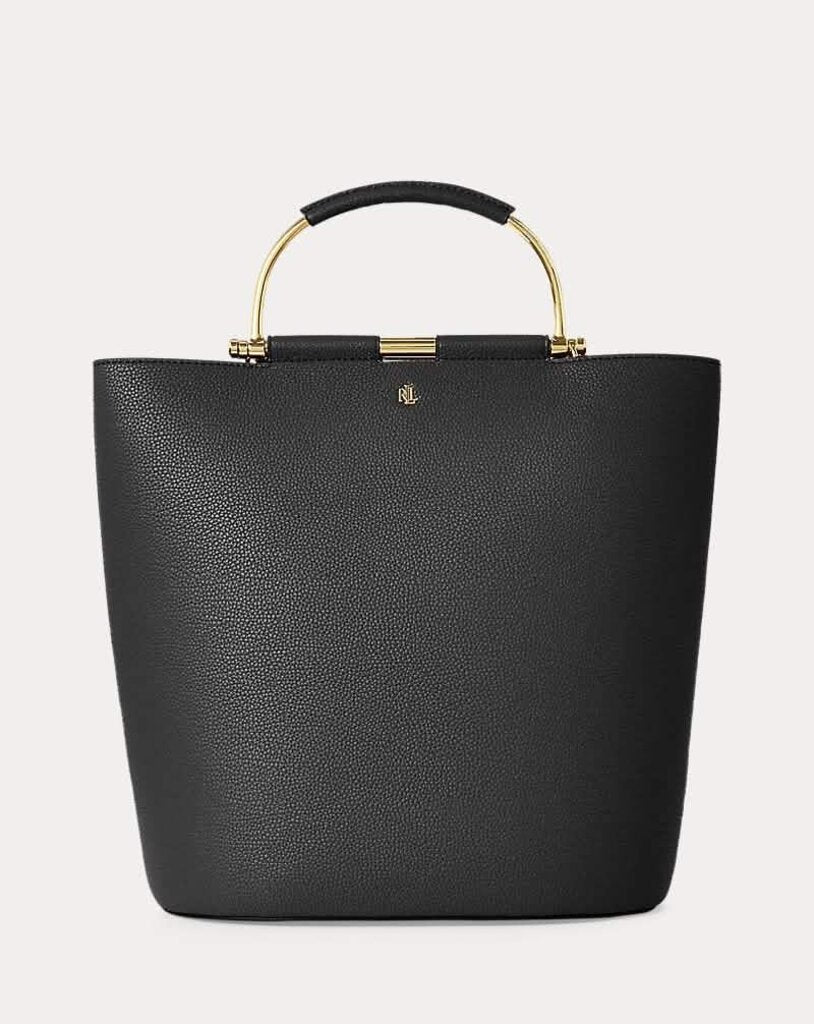 Ralph Lauren Pebbled Leather Leyton Tote