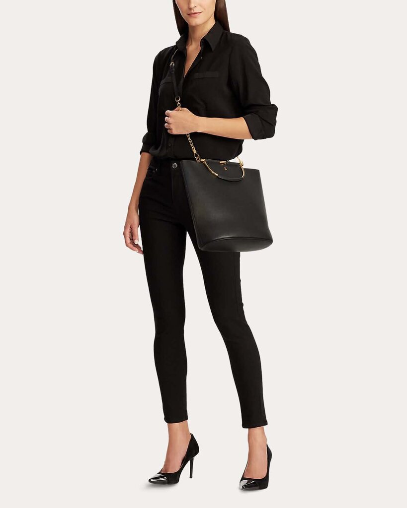 Ralph Lauren Pebbled Leather Leyton Tote
